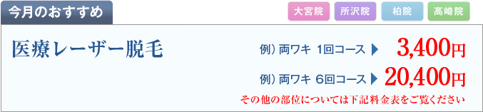 医療レーザー脱毛